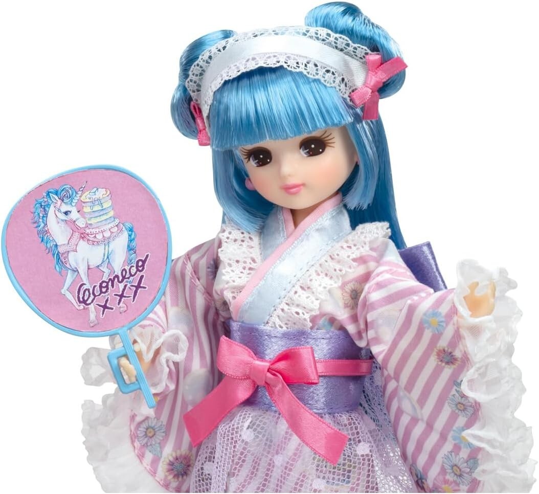 Takara Tomy Licca Chan Eco Neko Yukata Licca Chan LD14 Doll JAPAN