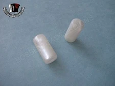 Accordion Bass Buttons Pistons White Pearl 7.7x16.7 (mm) Import from Italy