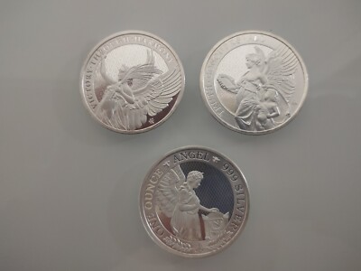 3x ONZAS PLATA 999 LAS VIRTUDES DE LA REINA VICTORIA ANGEL TRUSTH 2021-2022...