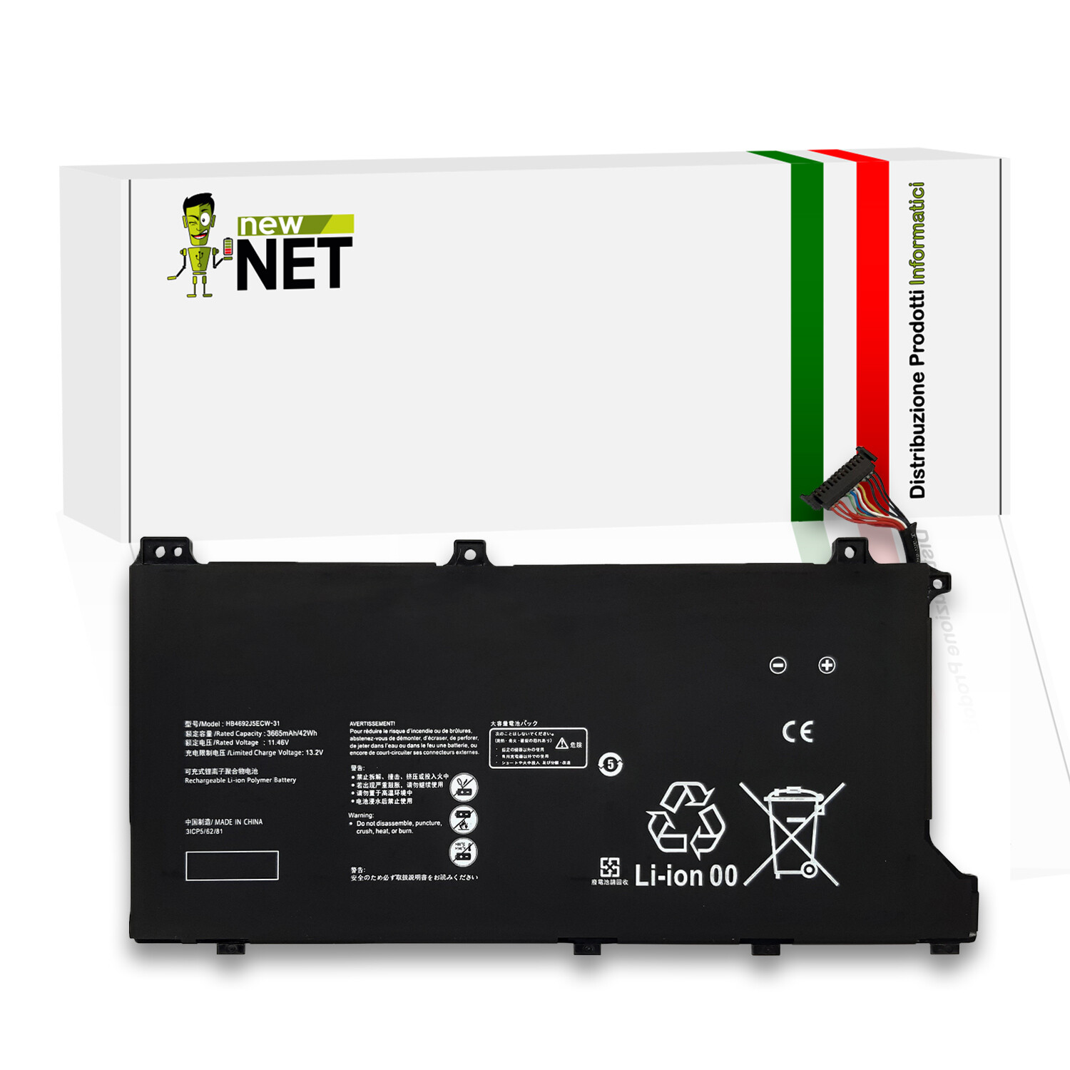Batteria HUAWEI HB4692J5ECW-31C 11.46V 42Wh | Ricambio Laptop Professionale