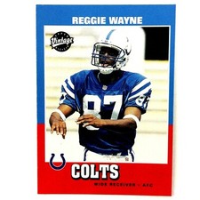 Reggie Wayne 2001 Upper Deck Vintage Rookie Card #230 NFL Indianapolis Colts. rookie card picture
