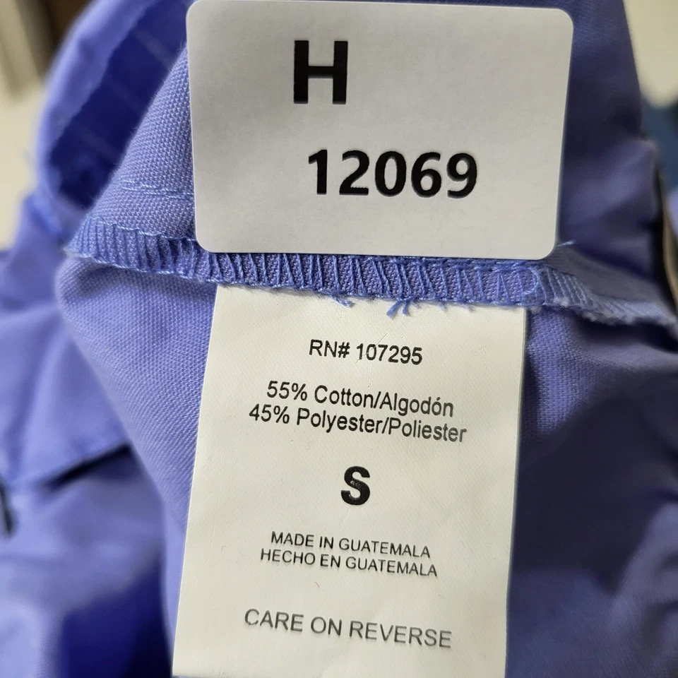 Parte inferior esfoliante feminina Dickies pequenos bolsos listrados roxos cintura elástica nova com etiquetas - Imagem 2 de 4