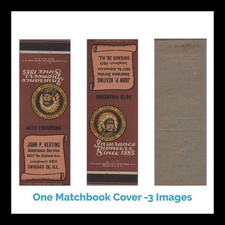 Matchbook Cover American Casualty Company John P Keating Chicago IL