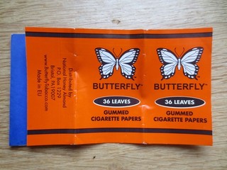 Butterfly Zigarettenpapier cigarette paper papel de fumar papier a cigarettes