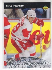 92/93 UD STEVE YZERMAN WORLD JUNIOR GRADS INSERT #7