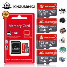 Micro SD Card 64GB 128GB 256GB 512GB TF Memory Card Class 10 High Speed