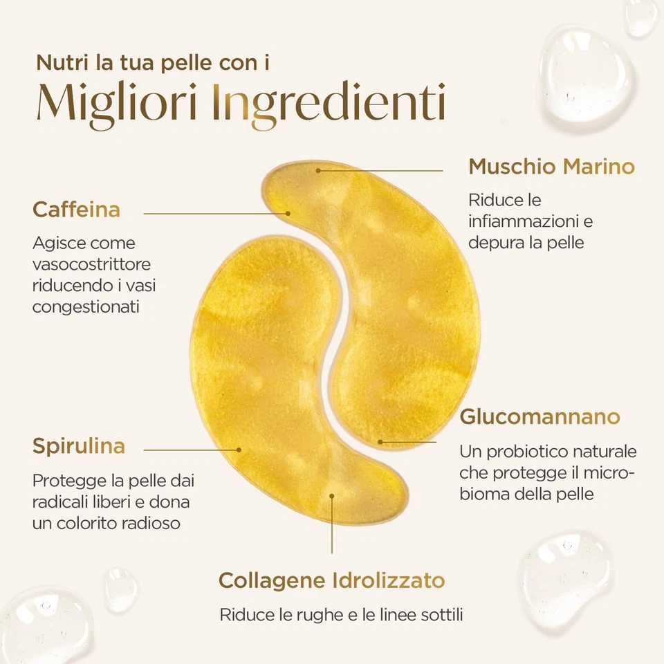 Patch Occhi Antirughe Donne E Uomini | Maschera Occhiaie E Borse | Skin Care Kit - Immagine 3 di 4