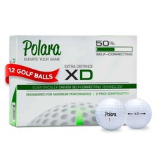 Balls 12 Pack Self Correcting Anti Slice Extra Distance White Polara Golf Soft
