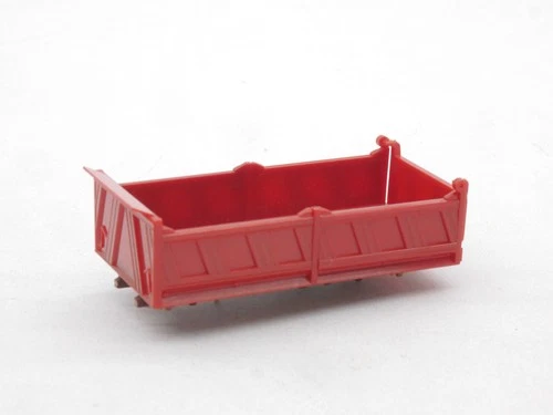 1:87 EM1314 Memo Meiller three sides tipping body in red for conversion DIY construction