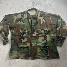 Vintage U.S. Army Field Jacket Mens 3XL Woodland Camo Military BDU Ripstop Coat