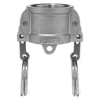 Usa Industrials Bulk-Cgf-338 Cam And Groove Fitting, 304Ss, Dc, 3'' Coupler Dust