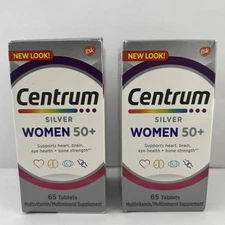 Centrum Silver WOMEN 50+ Multivitamin Tablets 65ct, 2pk = 130ct Total