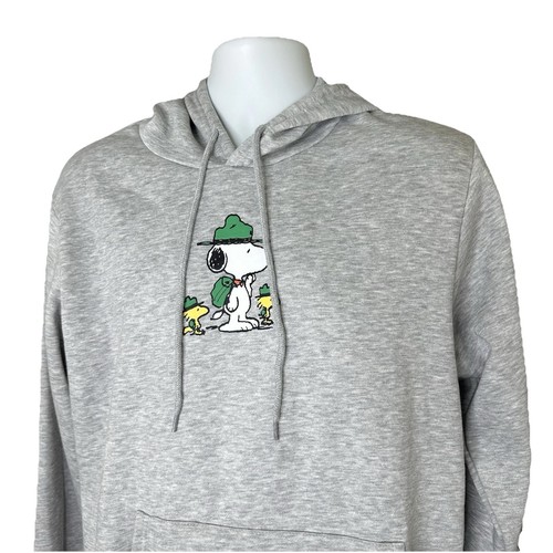 Park Ranger Snoopy Peanuts Woodstock Sweatshirt Men’s M Gray Hoodie ...