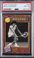 1990 S.I. FOR KIDS #210 BILLIE JEAN KING PSA 8