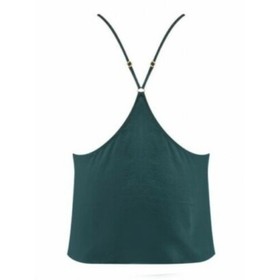 Agent Provocateur Emerald Green Black Silk Lace Camisole Tank Top L