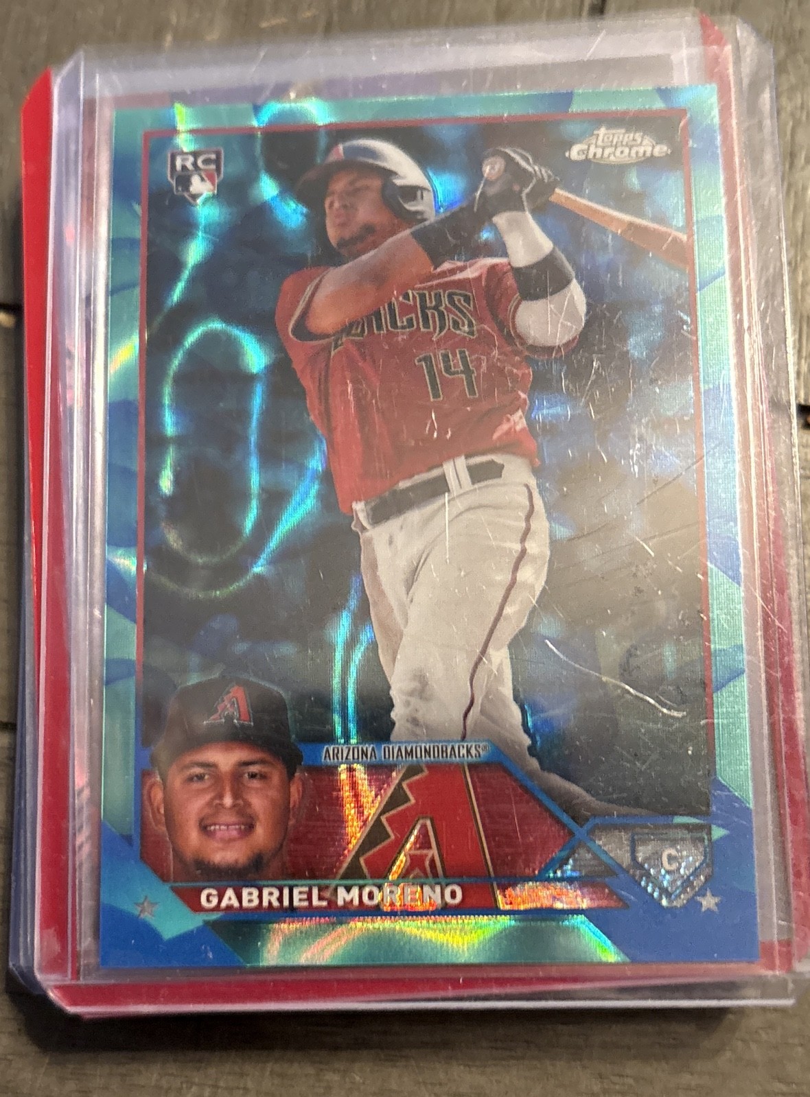 2023 Topps Chrome Update Series - Gabriel Moreno #USC36 Aqua & Blue Lava Lamp...