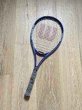 Wilson Federer Tennis Racquet Titanium Volcanic Frame Technology 4 1/2 L4 Blue
