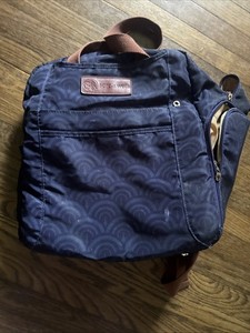 Sarah Wells  Breast Pump  Bag /Diaper Bag Blue Pattern Convertible Backpack