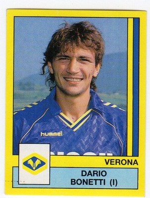 figurine PANINI FOOTBALLERS 1988/89 NEW number 347 VERONA BONETTI 