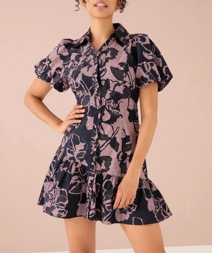 Alivia Gwen Dress In Shadow Floral XS