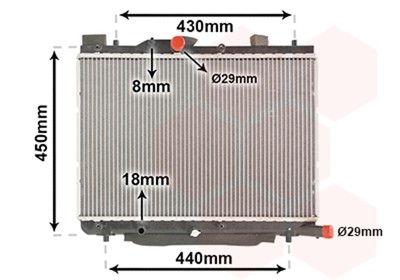 Motorkühler Wasserkühler VAN WEZEL 52002122 für SWIFT SUZUKI 3 MZ EZ DDiS RS413D