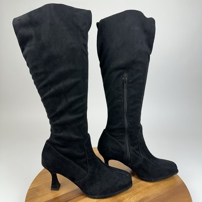 New Womens Seychelles You or Me Black Faux Suede Over The Knee Boots Size 8.5 M