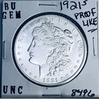 1921 S BU GEM MORGAN SILVER DOLLAR UNC MS+++ U.S. MINT RARE COIN 8496