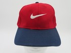 (3) Vintage 90s NIKE Swoosh Baseball Caps Hat Snap Back - Royal Red Blue Black — photo 7