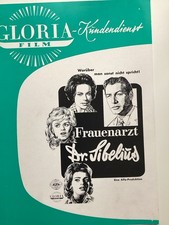 WR Lex Barker - FRAUENARZT DR.SIBELIUS - Werberatschlag- Umschlag