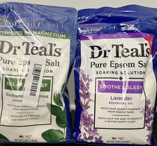 Dr. Teal's Epsom Salt Eucalyptus  Spearmint  Lavender-2 bags