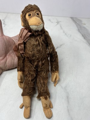 Vtg Steiff Jocko Chimpanzee Mohair Stitched Limbs AS-IS