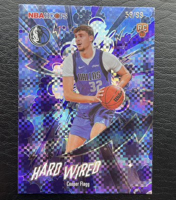 Topps 2026 NBA Hoops Cooper Flagg Hard Wired #HW-21 RC Purple Holo /99