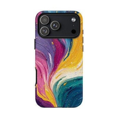 Dynamic Wave Strokes Pink Blue | Phone Ink Case for iPhone/Galaxy/Pixel