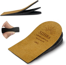 Adjustable Heel Lifts Inserts, 1/8'' Height Increase Insoles for Achilles Tendon