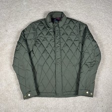 Scotch Soda Amsterdam Couture Diamond Quilted Bomber Jacket Men s Large Green