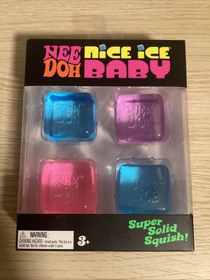 NeeDoh Nice Ice Baby Sensory Squish Cube Super Solid Stress Toy