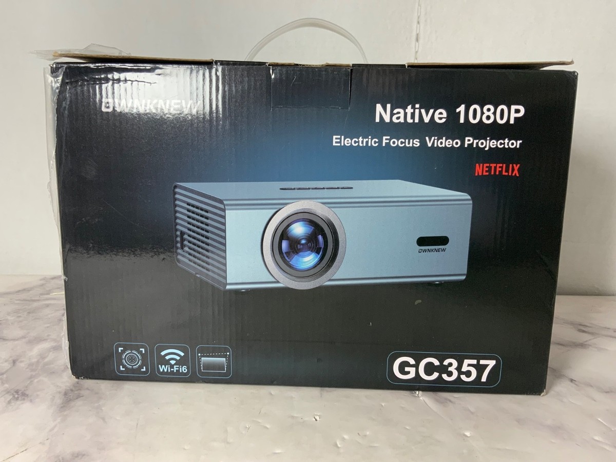 OWNKNEW GC357 プロジェクター 家庭用 小型 4K Ownknew GC357 Gray Bluetooth 1080p Native 4K Home Theater