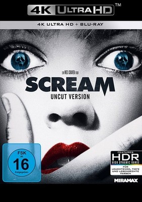 Scream 1 - Uncut Version - 4K Ultra HD + Blu-ray  # UHD+BLU-RAY-NEU