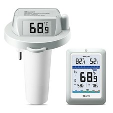 Wireless Pool Thermometer Floating Waterproof IPX8 Easy Read Digital