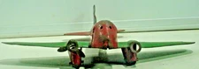 ANTIQUE WYANDOTTE DC-3 PRESSED STEEL MX-119 TOY AIRPLANE-RED & GREEN