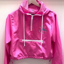 Disney Parks "Dose of Disney" Pink Cropped Pullover Windbreaker   Size M