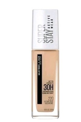 Maybelline Super Stay Foundation Makeup Full Coverage 220 Natural Beige New