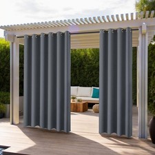 Outdoor Curtains for Garden Patio Gazebo Pergola,Waterproof,Windproof,Blackout
