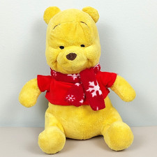 Disney Winnie the Pooh with Winter Scarf 11" Plush Toy Stuffed Animal Bear 2011
