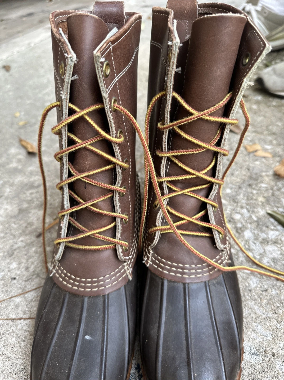 LL Bean Boots Women 7 M Brown Maine Hunting Shoes Hiking Camping Outdoors