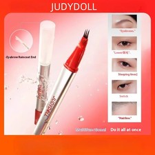 3 Prongs Water Eyebrow Pen Waterproof Long Lasting Smudge Proof Built-i