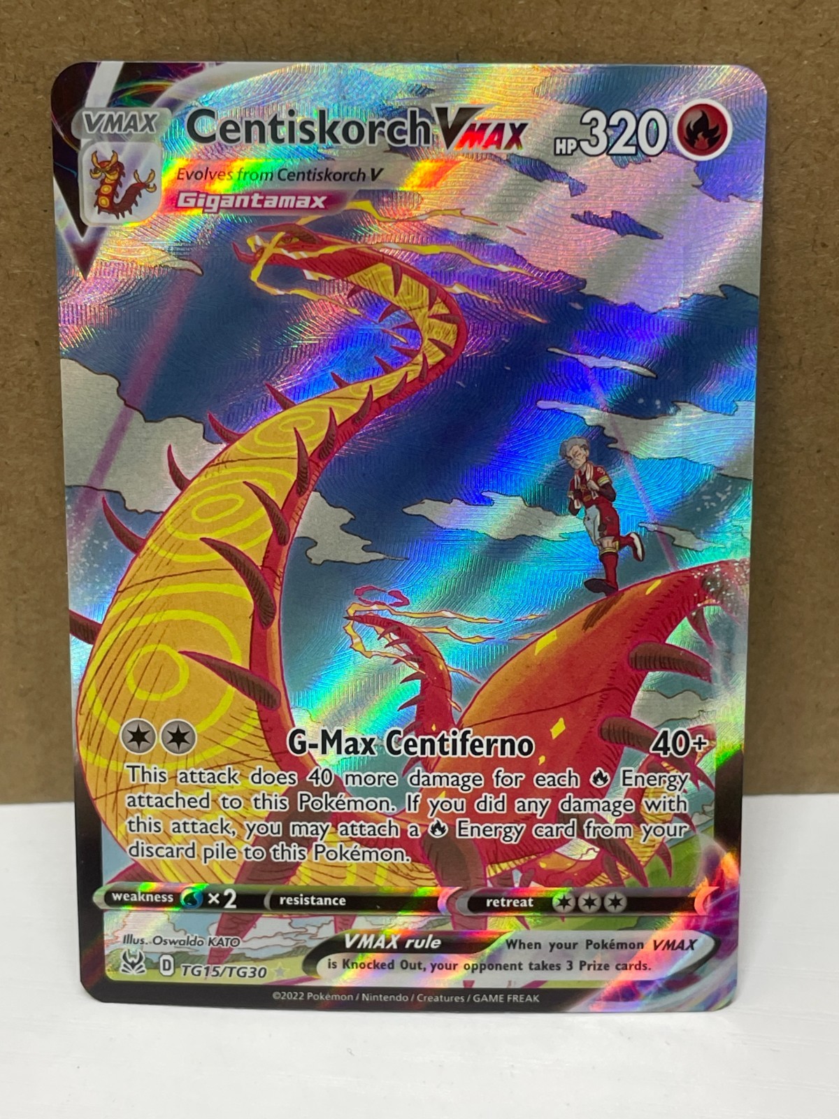 Centiskorch VMAX TG15/TG30 Trainer Gallery NM Pokemon Lost Origin SWSH11
