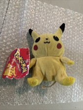 VINTAGE 25 Pikachu Plush 1998 Pokemon 6 Tall Nintendo Game Toy Hasbro W/ Tag