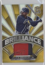 2021 Panini Spectra Brilliance Materials Gold Prizm 8/10 Jackie Bradley Jr 7m3
