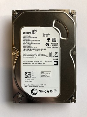 Seagate Barracuda ST250DM000 HDD, 250 GB, Serial-ATA/600, Cache 16 MB, 7200 RPM